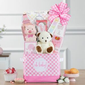 Oh Baby - Pink Gift Basket